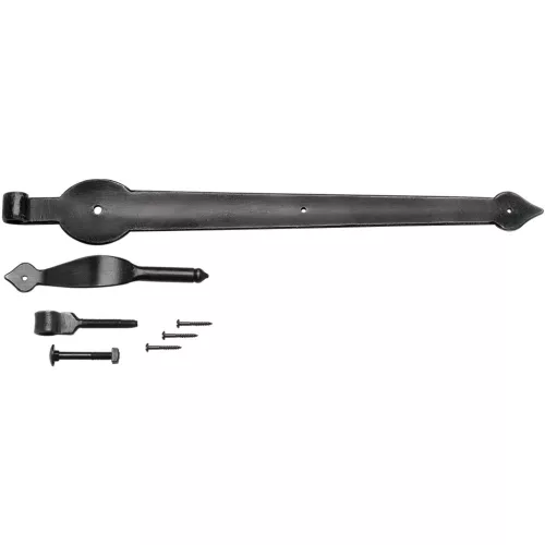 Hosszított ajtópánt KREMS 2317 600 mm vas horganyzott régiesített csiszolt