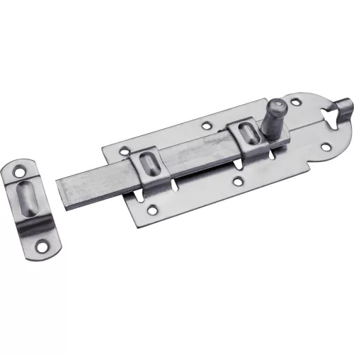 Egyenes tolóretesz görgővel 160 x 67 mm horganyzott acél