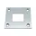 Padló fogadólemez zárrúdhoz 16 x 16 mm acél horganyzott