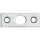 Ajtóélretesz-zárólemez 40 x 15 x 2 mm horganyzott acél