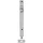 Ajtóélretesz U-ház tolófogantyúval 250 x 24 x 15 mm löket 25 horg. acél