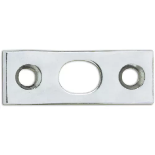 Ajtóélretesz-zárólemez 40 x 15 x 2 mm nemesacél