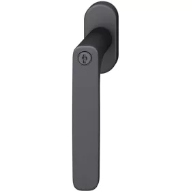   Fsb Ablakkilincs 34 1289 81415 Zárható Ovális Rozetta Aluminum Fekete Matt