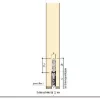 ajtótömítés Planet US RD 835 x 8 x 30 mm egyoldalas alu natúr