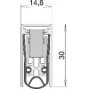 ATHMER ajtótömítő Schall-ExŽ L-15/30 WS 958x148x30mm egyoldalas alu natúr