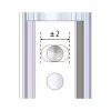 ujjvédő/takaró profil FSA 8100 1755 x 18 x 19 mm alumínium ezüst eloxált