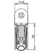 ATHMER ajtótömítő Schall-ExŽ L-15/30 WS972x148x30mm egyoldalas alu natúr