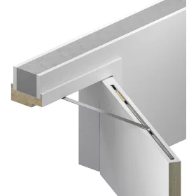   ATHMER Porti nyitáshatároló faajtókhoz 720-1110 mm 30 kg ezüst