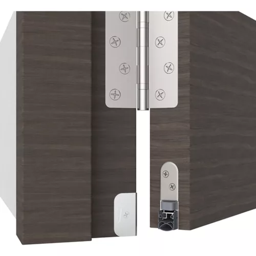 Ajtótömítő Schall-Ex Ultra N 872 x 197 x 30 mm kétoldalas ezüst eloxált