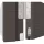 Ajtótömítő Schall-Ex Ultra N 1222 x 197 x 30 mm kétoldalas ezüst eloxált