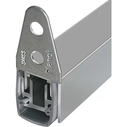 Ajtótömítő Planet MF FH+RD 460mm(51046) egyoldalas natúr alumínium
