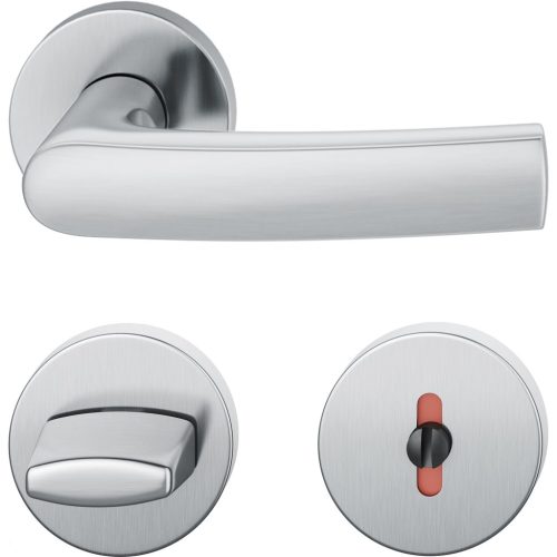 FSB rozettás kilincsgarnitúra 12 1015 ASL WC DIN rozsdamentes acél matt