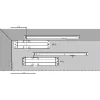 Ajtócsukó TS 90 Impulse EN 3-4 1-szárnyú csúszósínnel fehér RAL 9016