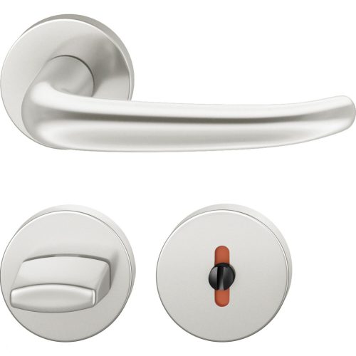 FSB kilincsgarnitúra 12 1023 ASL WC rozettával ezüst eloxált