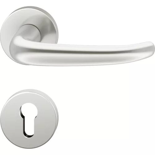 FSB tűzgátló kilincsgarnitúra 76 1023 AGL DIN PZ ezüst eloxált