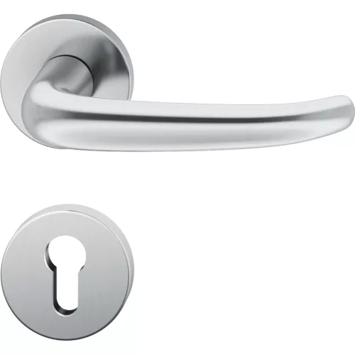 FSB tűzgátló állószárny kilincsgarnitúra 79 1053 AGL DIN PZ rozsdamentes matt