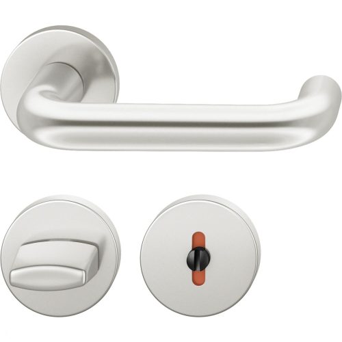 FSB kilincsgarnitúra 12 1070 ASL DIN WC rozettával ezüst eloxált