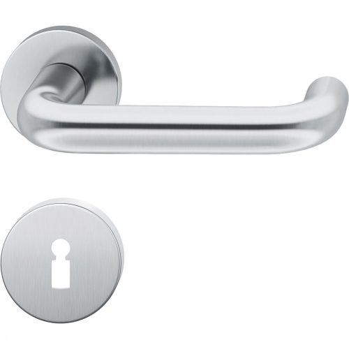 FSB kilincsgarnitúra 12 1070 ASL BB rozettával rozsdamentes acél matt