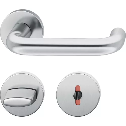 FSB kilincsgarnitúra 12 1070 ASL WC rozettával rozsamentes acél matt