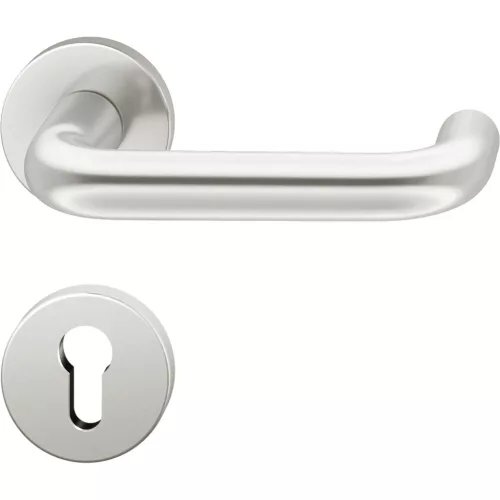 FSB tűzgátló kilincsgarnitúra 79 1070 AGL ÖNORM ezüst eloxált