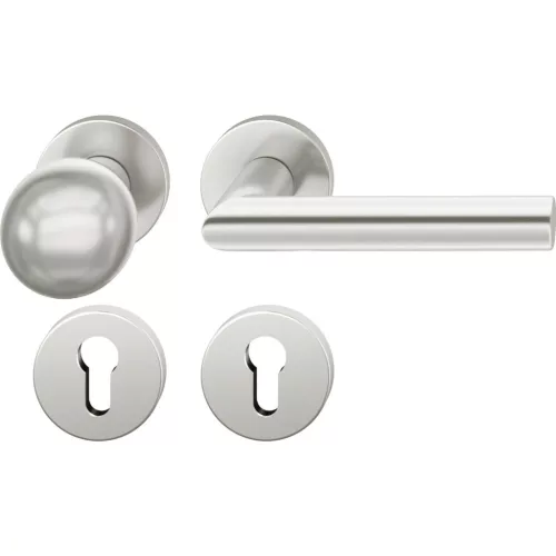 FSB rozettás váltógarnitúra 12 1076 ASL PZ fix gomb ezüst eloxált