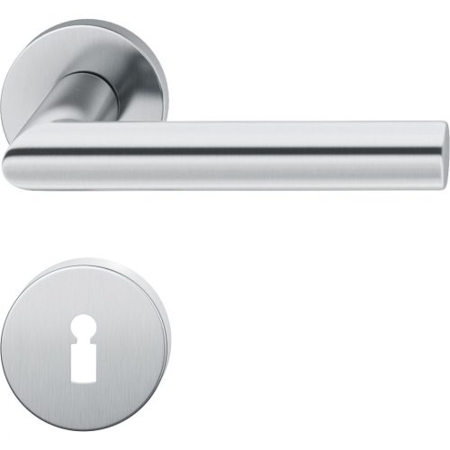 FSB kilincsgarnitúra 12 1076 ASL BB rozettával rozsdamentes acél matt