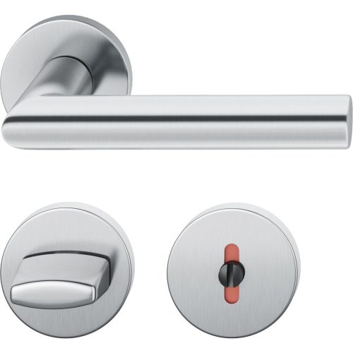 FSB kilincsgarnitúra 12 1076 ASL DIN WC rozettával rozsdamentes acél matt