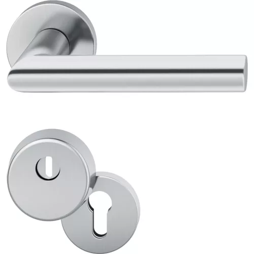 FSB bejárati ajtó kilincsgarnitúra 12 1076 magvédett alumínium fekete matt