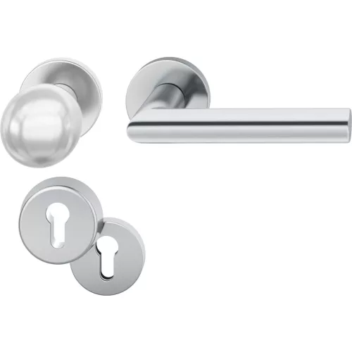 FSB bejárati ajtó kilincsgarnitúra 12 1076 alumínium fekete matt