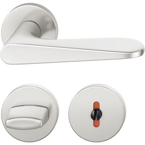 FSB kilincsgarnitúra 12 1144 ASL DIN WC rozettával ezüst eloxált