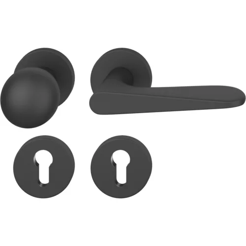 FSB váltógarnitúra 12 1144 ASL PZ rozettán forgatható gomb fekete matt