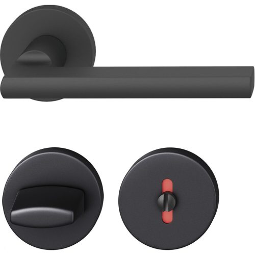 FSB kilincsgarnitúra 12 1035 ASL WC rozettával fekete matt