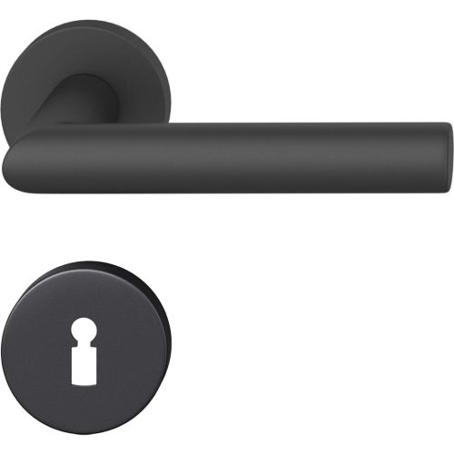 FSB kilincsgarnitúra 12 1076 ASL BB rozettával fekete matt