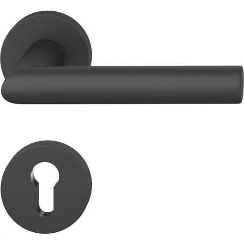 FSB kilincsgarnitúra 12 1076 ASL PZ rozettával fekete matt