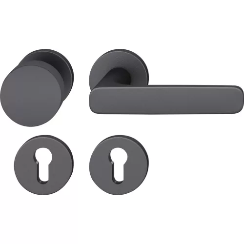 FSB váltógarnitúra 12 1289 ASL PZ rozettán forgatható gomb fekete matt