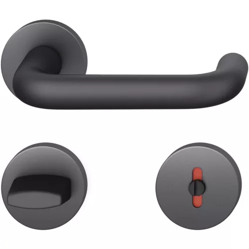 FSB tűzgátló kilincsgarnitúra 12 1070 ASL rozetta WC fekete matt