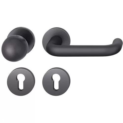 FSB tűzgátló gombos garnitúra 79 1070 DIN AGL PZ bal fekete matt