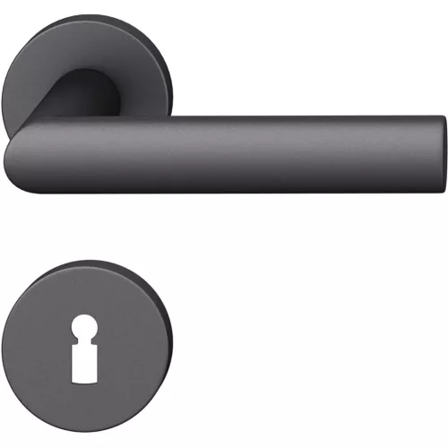 FSB kilincsgarnitúra 12 1108 ASL BB rozettán fekete matt aluminium