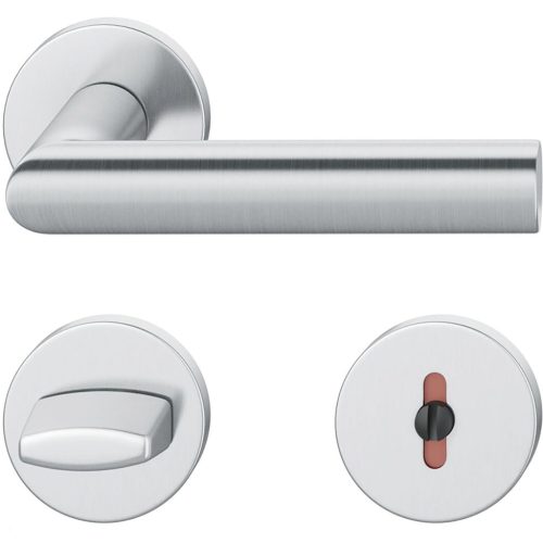 FSB kilincsgarnitúra 12 1108 ASL WC DIN rozettán rozsdamentes acél matt