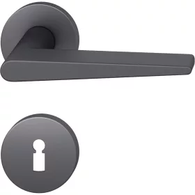   Fsb Kilincsgarnitúra 12 1005 Asl Bb Rozettán Fekete Matt Aluminium
