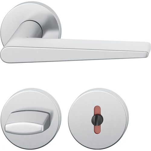 FSB kilincsgarnitúra 12 1005 ASL WC rozettán rozsdamentes acél matt