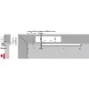 Ajtócsukó TS 92G G-RF EN 2-4 1-szárnyú csúszósínnel ezüst
