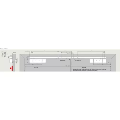 DORMAKABA ajtócsukó TS 98 XEA GSR-EMR1-G-V EN 1-6 csúszósín ezüst
