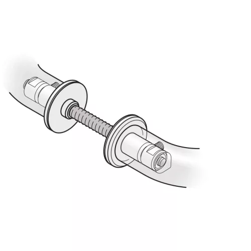 FSB kilincsrögzítő párüvegvastagság 8-10 mm acél