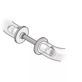 FSB kilincsrögzítő pár ajtóvastagság 55 - 74 mm acél