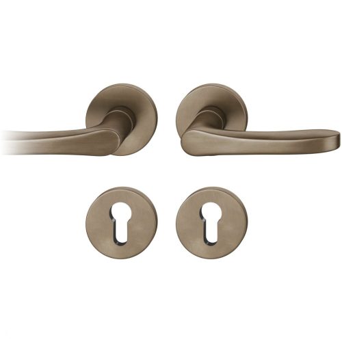 FSB kilincsgarnitúra 12 1106 ASL PZ rozettán sötét bronz patinált