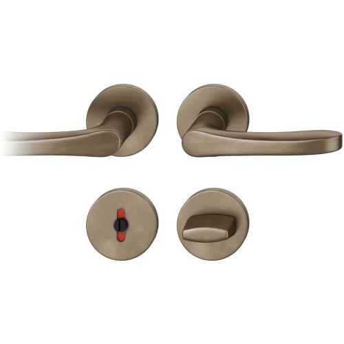 FSB kilincsgarnitúra 12 1106 ASL WC rozettán sötét bronz patinált