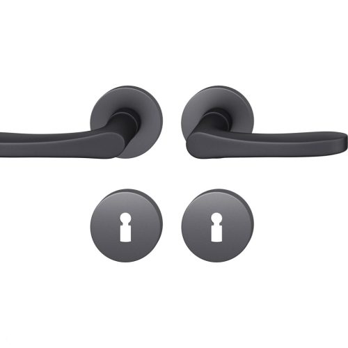 FSB kilincsgarnitúra 12 1106 ASL BB rozettán fekete matt aluminium