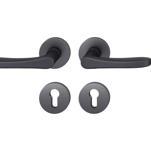 FSB kilincsgarnitúra 12 1106 ASL PZ rozettán aluminum fekete matt