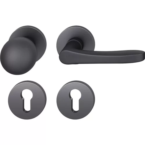 FSB váltógarnitúra 12 1106 ASL PZ rozettán aluminium fekete matt